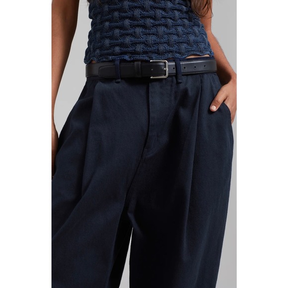 The Frankie Shop Navy Wide Leg Pants - Picture 2 of 9